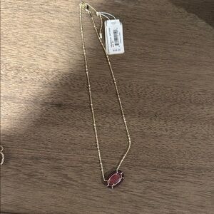 Kendra Scott Gold and Purple Necklace Elegant Design